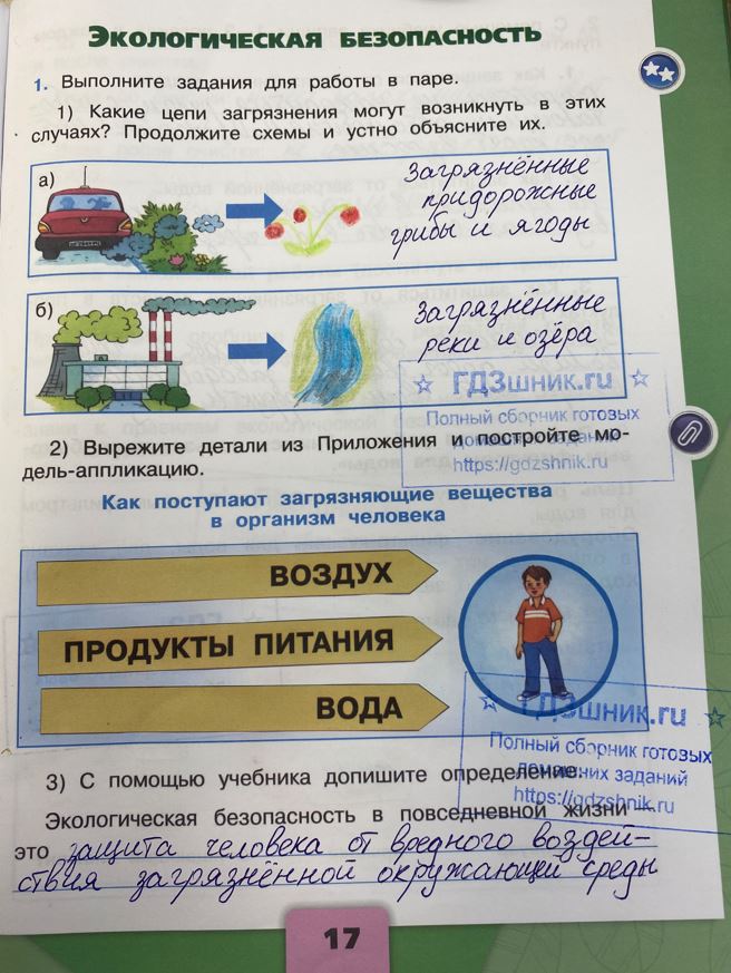 гдз 3 класс Рабочая тетрадь часть: 2 страница 17 Плешаков А.А.