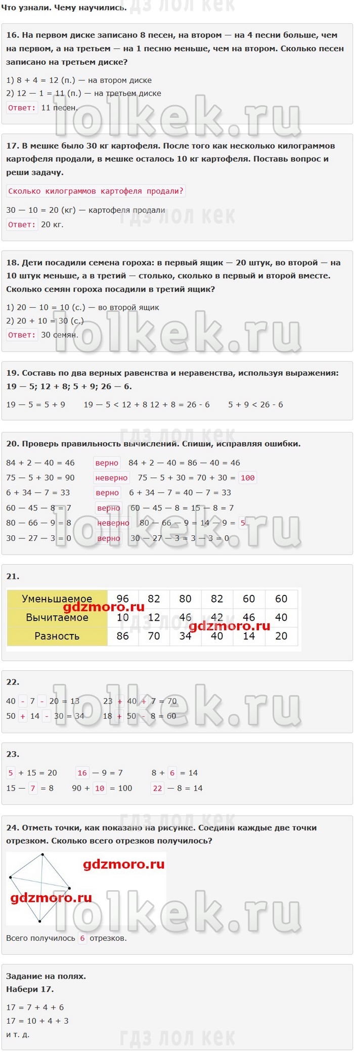 гдз 4 класс Учебник: часть 1, 2 страница 74 Математика Моро М.И., Бантова М.А.