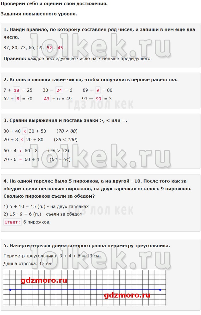 гдз 4 класс Учебник: часть 1, 2 страница 95 Математика Моро М.И., Бантова М.А.