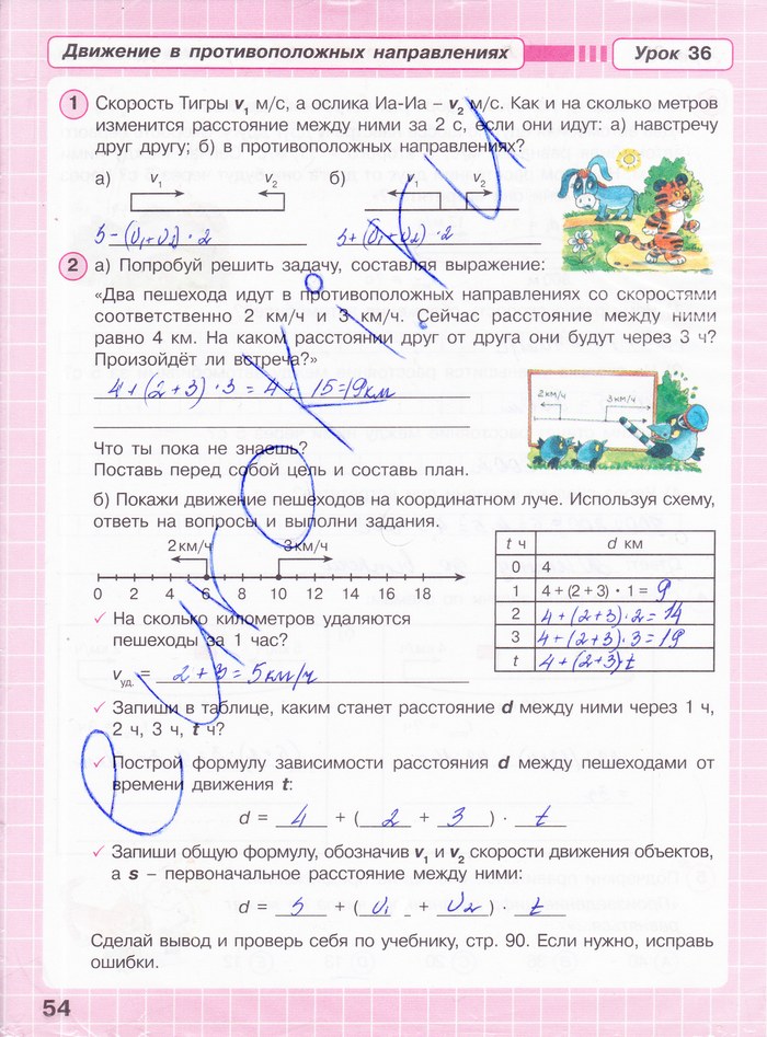 гдз 4 класс Рабочая тетрадь: часть 2, 3 страница 54 Математика Петерсон Л.Г.