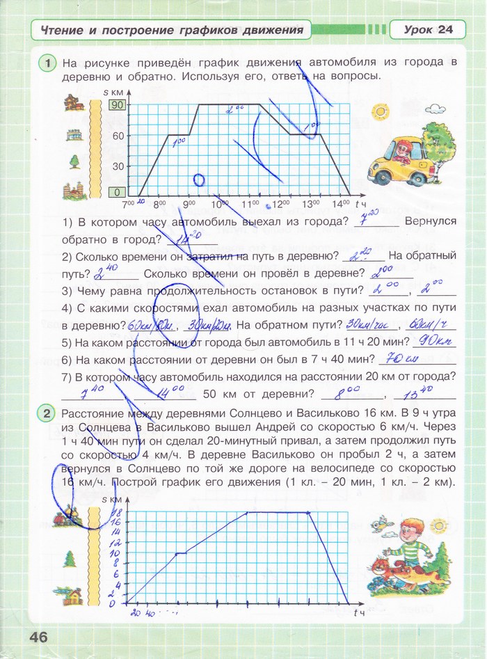 гдз 4 класс Рабочая тетрадь: часть 2, 3 страница 46 Математика Петерсон Л.Г.