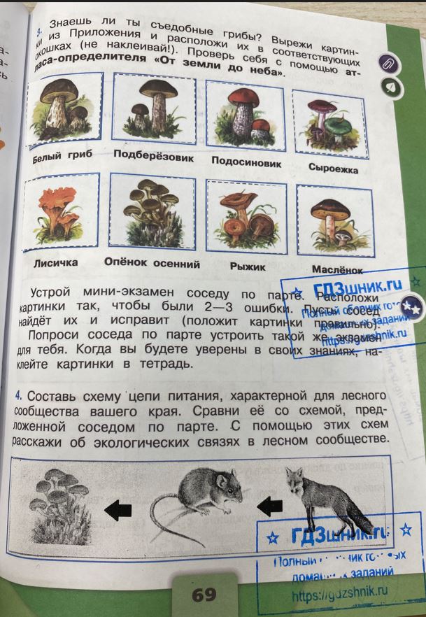 гдз 4 класс Рабочая тетрадь по окружающему миру 1,2 части Просвещение ФГОС Школа России  страница 69 Плешаков А.А., Крючкова Е.А.