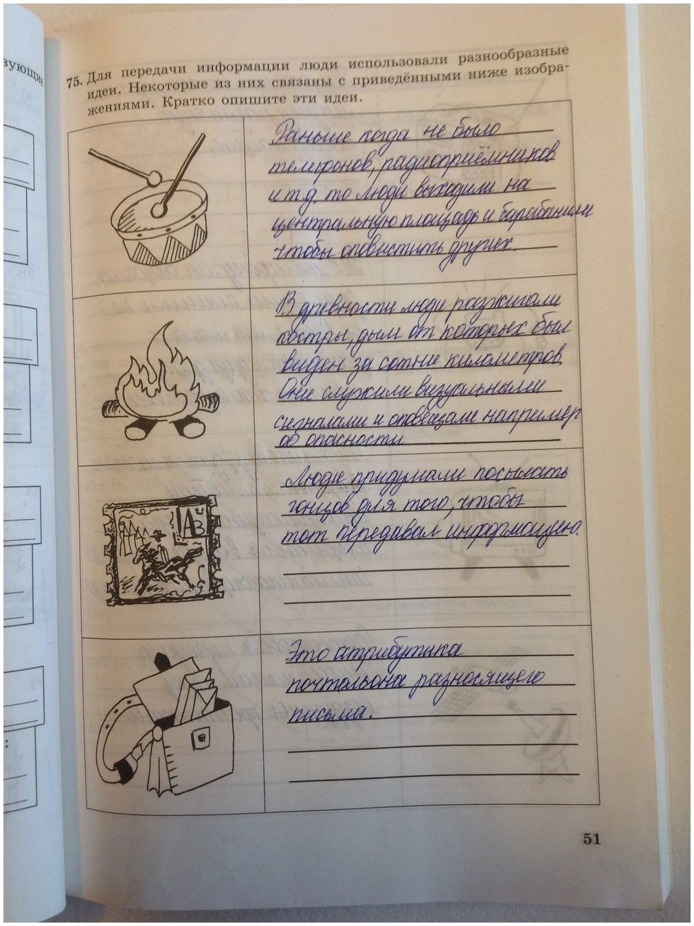 гдз 5 класс Рабочая тетрадь   задание 51 Информатика Босова Л.Л., Босова А.Ю.