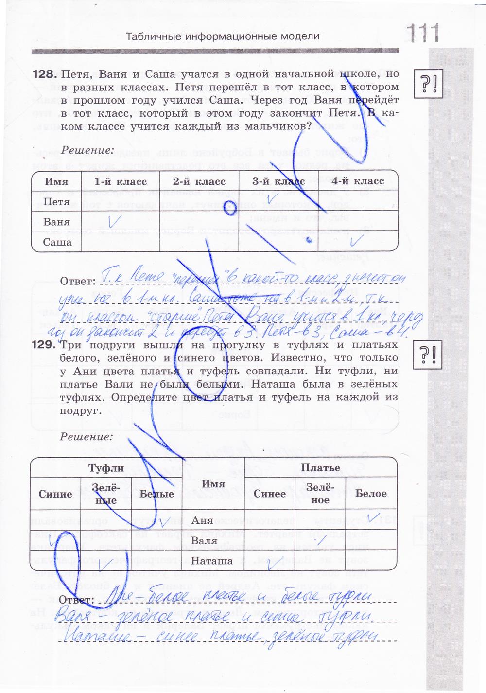 гдз 6 класс Рабочая тетрадь часть: 2 страница 14 Информатика Босова Л.Л., Босова А.Ю.