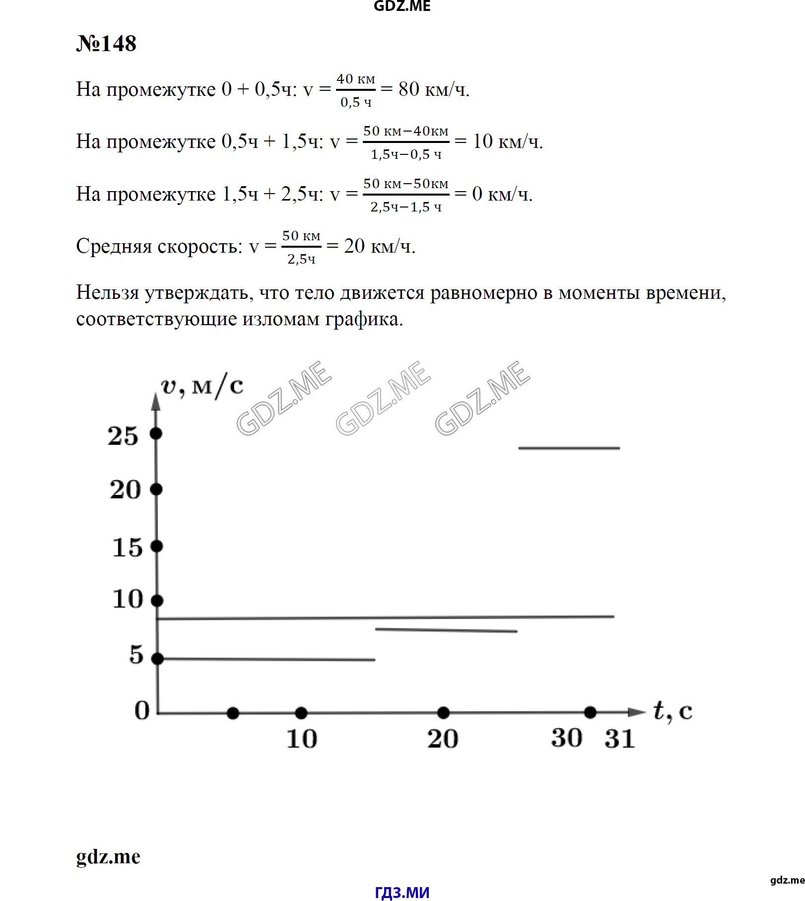 гдз 7, 8 , 9 классы  Сборник задач    задание 148 Физика Лукашик В.И., Иванова Е.В.