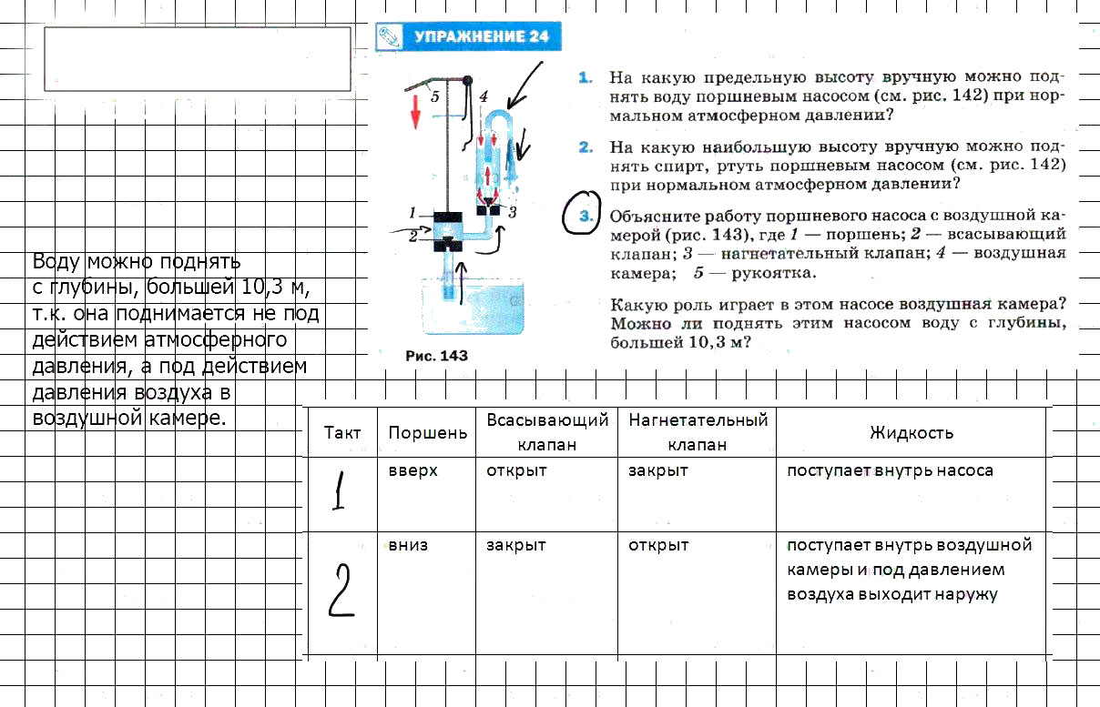 гдз 7 класс Учебник упражение 24, задание 3 Физика А. В. Пёрышкин, Е. М. Гутник,