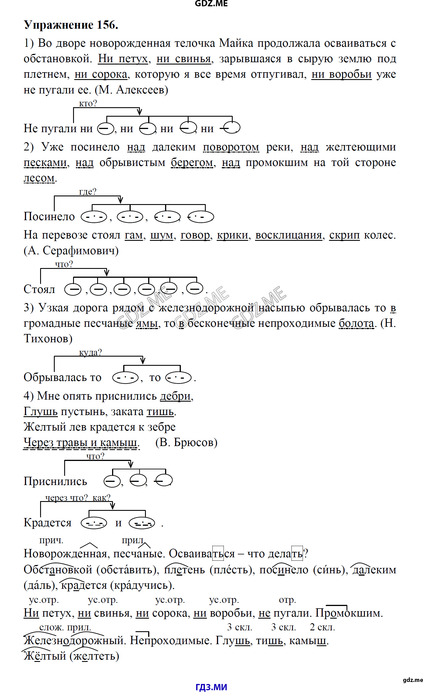 гдз 8 класс Учебник    задание 156 Русский язык М.М. Разумовская, C.И. Львова, В.И. Капинос, В.В. Львов, А.А. Ерманок,