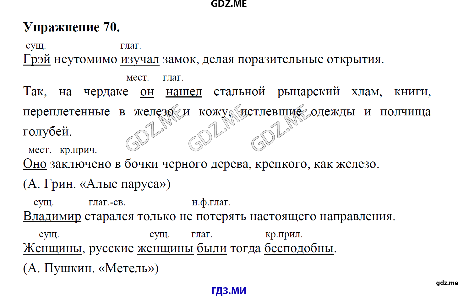 гдз 8 класс Учебник    задание 70 Русский язык М.М. Разумовская, C.И. Львова, В.И. Капинос, В.В. Львов, А.А. Ерманок,